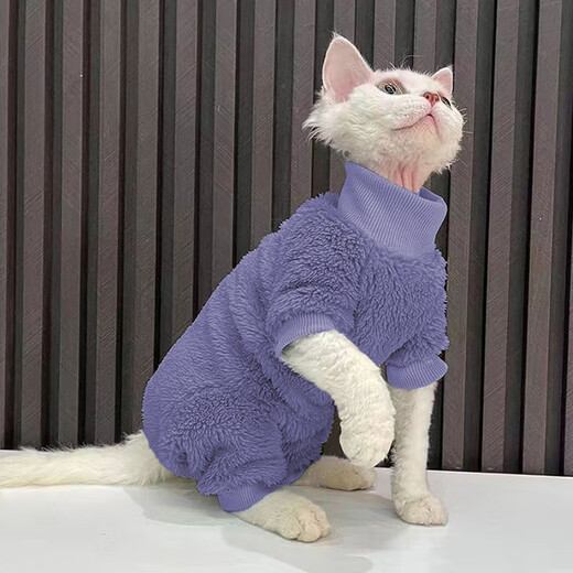 秋冬装打底无毛猫衣服斯芬克斯卫衣复古猫咪可爱小型宠物衣服潮牌