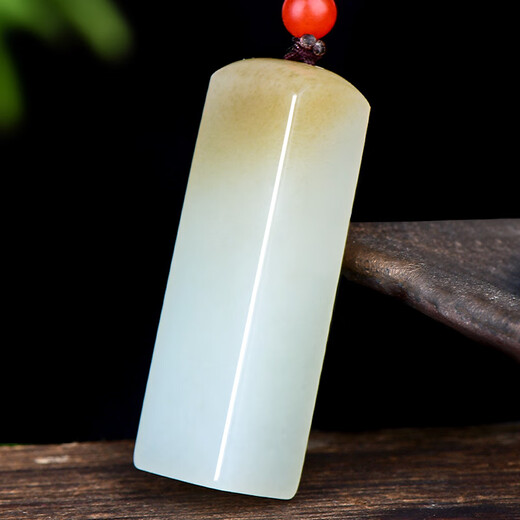 Kayukaoju Marke Hetian Jade Anhänger, Männer und Frauen, zuckerfarbene Hetian Jade Safe-Free Jade Anhänger, Ten Blue and White Sugar M9716a