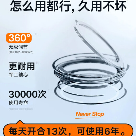 Turas Magnethalterung Handy Ringschnalle Doppelseitig Starker Magnet Magsafe Ultradünner Rückseitenaufkleber 360 Grad drehbarer Foto-Desktop Stabil Passend für Huawei Apple 17 Metalldrehpunkt Silber Weiß