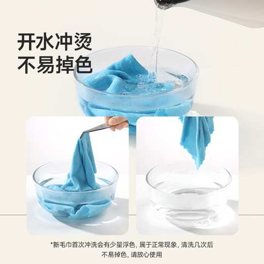 Meiya table rag 30*30cm 8 pieces microfiber housekeeping kitchen cleaning towel absorbs water, traces and does not shed lint