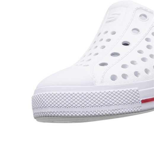 Skechers Kinderschuhe für Männer und Frauen Sommer Ein-Fuß-Stick kontrastierende lässige Sandalen Kinderlochschuhe 91995n