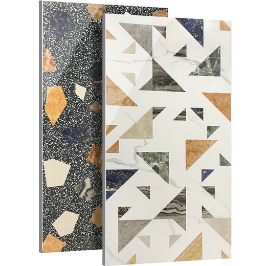 Yuanjing-Keramikfliesen Terrazzo Anti-Rutsch-Bodenfliesen 600x1200 Küche und Badezimmerbodenfliesen Wohnzimmer-Geschäft Antique Keramikfliesen 12805 [einteiliger Preis] 1200x600