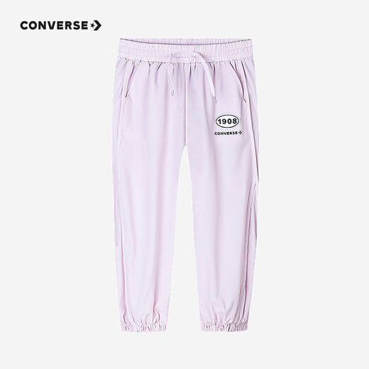 Converse Converse Children's Sports Pantalones de verano Pantalones repelentes de mosquito de verano Pantalones delgados CNVG-WP-F695 Lavender 130/56 [Altura sugerida 116-122cm]