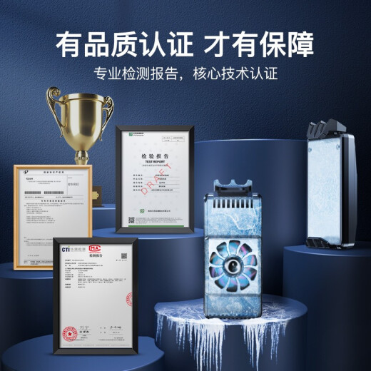 YOUMAKER [E-Sports Recommendation] Mobile phone radiator semiconductor refrigeration cooling artifact Black Shark Ice Back Clip Apple Android Chicken King Genshin Impact mobile game peripherals 2022 new upgrade丨Quick cooling in seconds [E-Sports Cooling Monster]