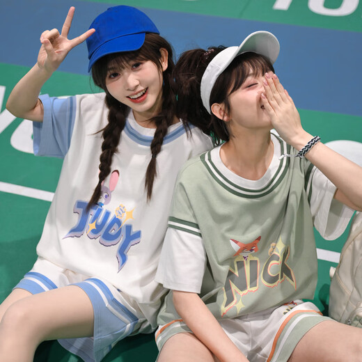 Mori Girl Tribe Casual Sports Girl T-shirt Shorts Two-piece Fashion Suit New Original Summer Girlfriend White Shorts (Single Piece) Single Piece S