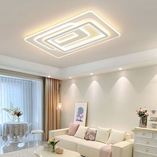 Yongzhi Zhong Foshan Living Room Headlight Hall Light 2024 New Lamps Whole House Package Combination Complete Ceiling Lamp Living Room Living Room Lamp-Medium Stepless Dimming (High Brightness Type) Install the Lamps by Yourself
