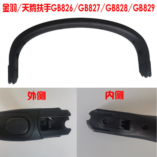 好孩子婴儿推车GB827GB828GB829天鹅金羽扶手轮子配件 GB826GB828GB827GB829前轮左侧