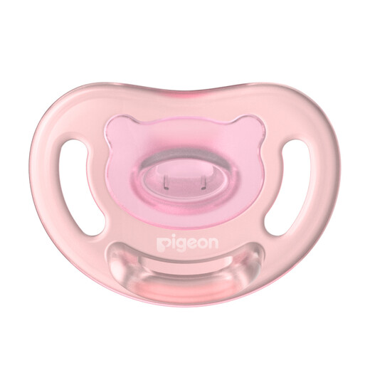 Pigeon pacifier silicone pacifier size S 0-3 months (light pink) with storage box N980