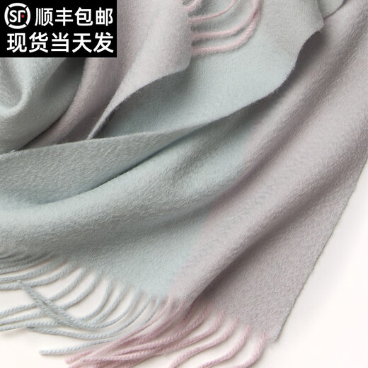 
1436 ERDOS Ordos City Cashmere Scarf Women's Winter Warm Young People Plaid Cashmere Scarf Men's Holiday Gift Yellow Coffee Grid