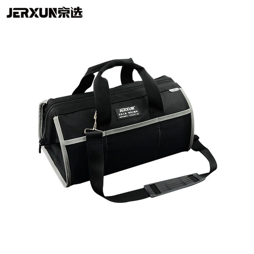 JERXUN 12-inch multifunctional repair tool bag thickened and durable Oxford canvas bag shoulder bag electrician bag tool bag