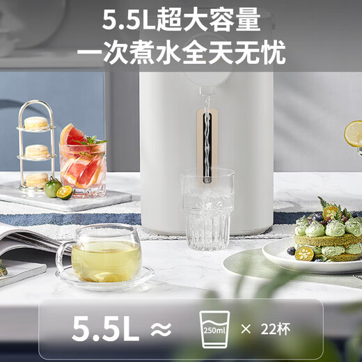 Joyoung electric kettle 5.5L eight-stage temperature control 316L inner tank 0 plastic water line thermostatic electric kettle K55ED-WP510