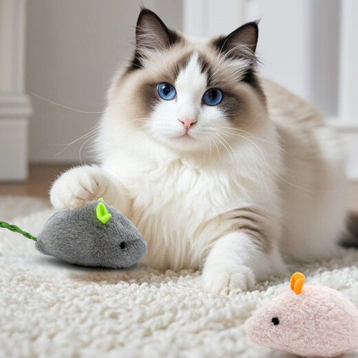 Like pet catnip three mice rocking rope cat toy cat molar stick to amuse the cat to relieve boredom and bite small kittens