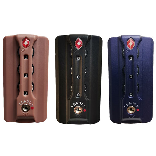 TSA007 Customs Bloqueo Localización de la contraseña Bloqueo de aluminio Bloqueo Bloqueo Bloqueo Contraseña Accesorios de equipaje TSA13066 TSA13066L Tos hoyos Azul One