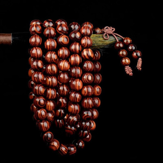 Dingfeng Hainan Huanghuali Bracelet 2.0 Visage et Yeux Fantômes Bracelet de Perles de Bouddha Huile Poire Ancien Matériau Perles de Bouddha pour Hommes et Femmes Bracelet Jaune de Mer Jaune de Mer 12 mm 108 pièces