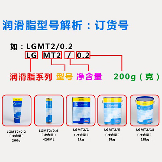 Swedish grease high-performance lithium-based grease LGMT2/1LGHP2/1LGMT3/1EP2 LGHP2/1KG (1 barrel) suitable for high temperature and high speed