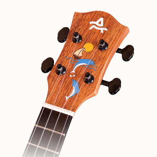 Ajima AJIMA full single ukulele adult female small guitar A2 children beginner ukulele 26 inch wood color A2 full single