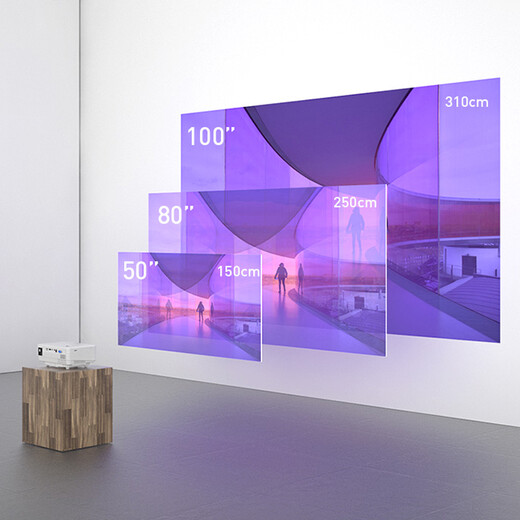Rigal smart projector home projector (also known as Blu-ray 1080P WiFi connection, mobile phone/micro/projection, wireless same-screen/projection)