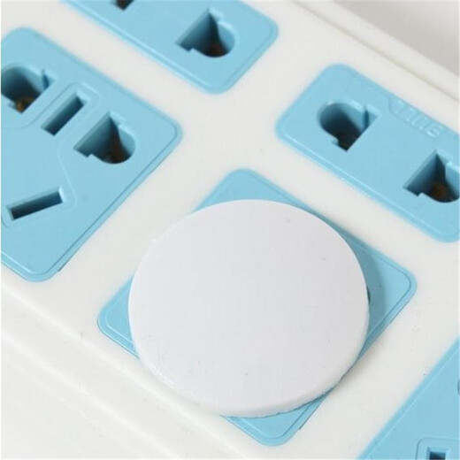 Baby socket protective cover, children's anti-shock safety plug, strip protection cover, plug hole plug, power plug protective cover, infant and child anti-shock electric protection, socket protection plug insulation, three holes, 10 pieces
