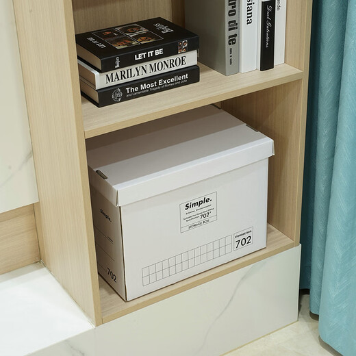 
Moving carton storage box with lid down jacket paper storage box student book office storage box large size 701 three-layer waterproof