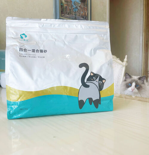 Cat litter manufacturer wholesales deodorizing and clumping low-dust milk-scented tofu cat litter plant cat litter wholesale 2.4kg A grade Ruth four-in-one mixed litter (73 four-in-one diameter 1
