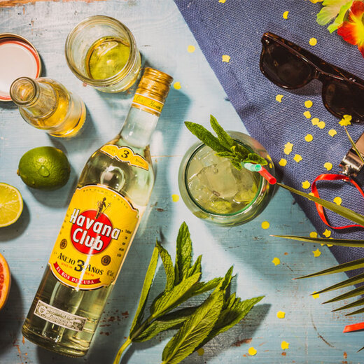 Havanna Club 3-jähriger Rum Mojitoki 700 ml weißer Rum