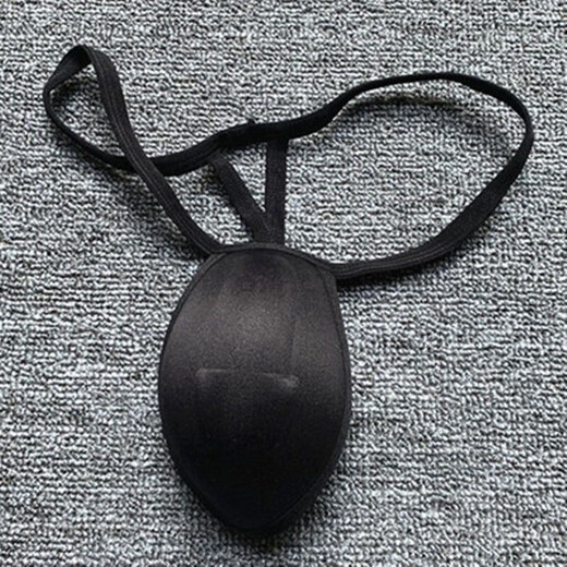 Long Night Men's Penis Pad Underwear Pad 3D Bionic Men's Cup Thong Sponge Guard Pad Swimming Briefs U Protruding Large Individual Guard Pad Skin Color M Code (100-145Jin Jin is equal to 0.5kg)