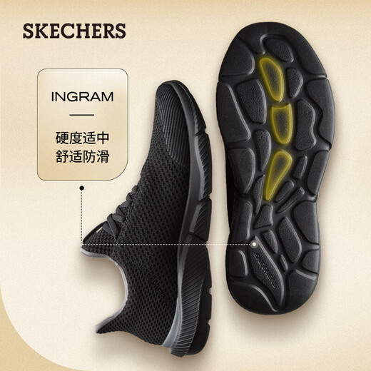 Skechers Vatertag Geschenk Männerschuhe Sommer weicher Sohle leichte Sport -Laufschuhe dicker Sohle atmungsaktives lässige Wanderschuhe 65867