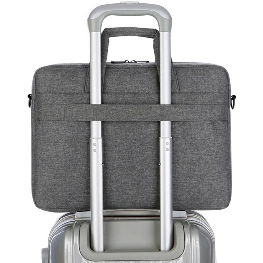 Betome 9901 Tragbare Dateibeutel große Kapazität mehrschichtige Konferenztasche Tasche Business Bag Canvas wasserdichte Multi-Layer-Reißverschluss-Business-Bag Information Tasche Hellgrau