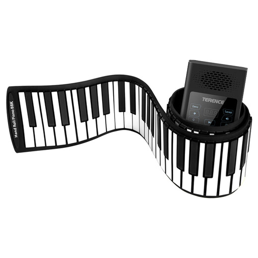 Terrence hand-rolled piano portable 88-key professional version thickened arranger keyboard adult pocket electronic piano HQA88 88-key black smart version