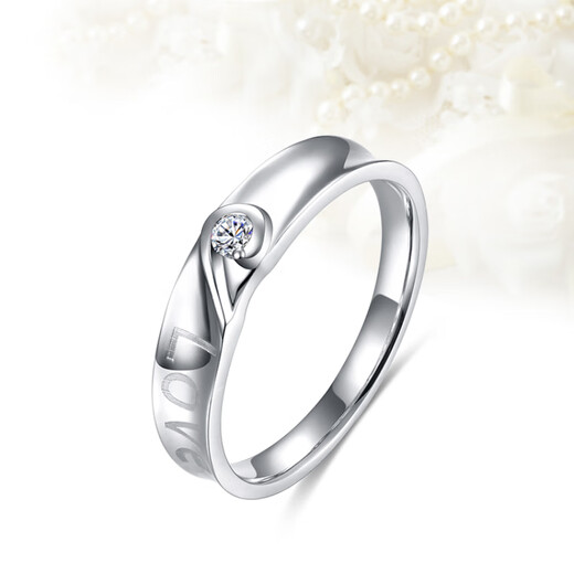 MZMZ platinum diamond ring real diamond inlaid platinum ring engagement wedding birthday anniversary gift for girlfriend Pair of rings Note ring number / pair about 8 grams