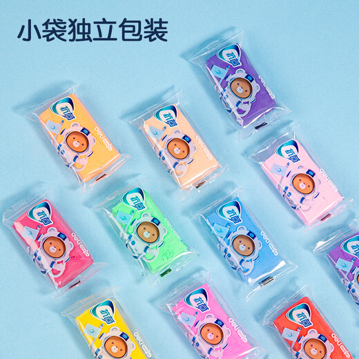 Deli 12 color ultra light clay clay colored mud plasticine children handmade DIY toy art boys and girls children start school graduation stationery birthday gift bag
