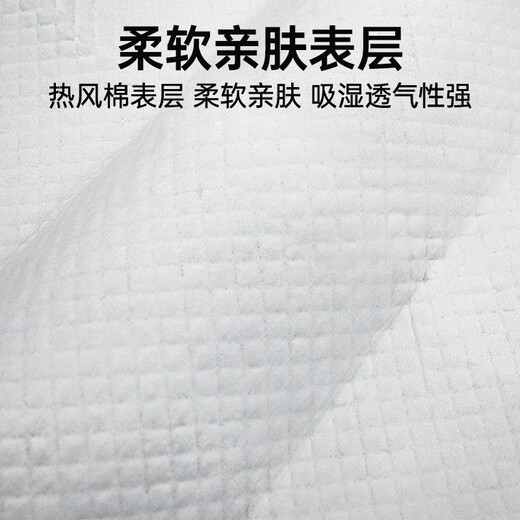 Fulcotton婴儿一次性隔尿垫柔软透气不闷汗不反渗尿垫不分层隔尿垫 【中号护理垫】42片/提  45*33cm 【30倍吸水速率】