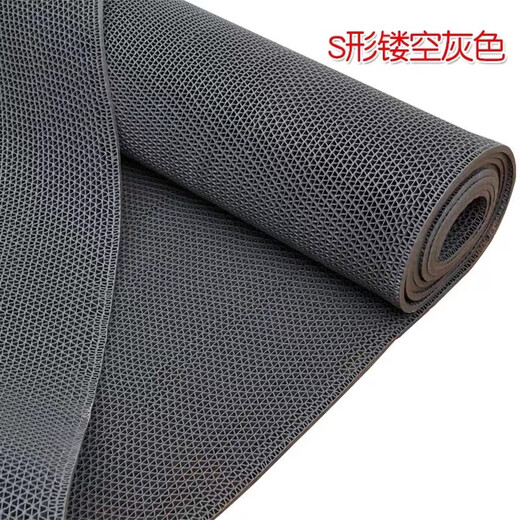 Customized special shot Hollow waterproof non-slip floor mat kitchen bathroom toilet bathhouse swimming pool bathroom floor mat gray customized special shot