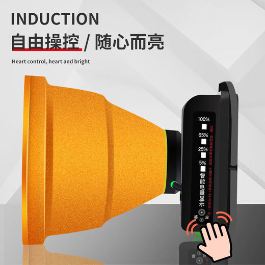 戏煌强光三锂电头灯9999大功率LED灯珠强光充电户外远射夜钓鱼灯矿灯  白光9900W（P50灯珠）