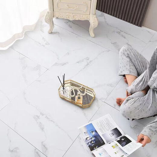 Thickened self-adhesive flooring cement floor leather direct flooring waterproof floor tiles sticker household wear-resistant floor mat 6627 stone pattern wear-resistant 60*60/piece