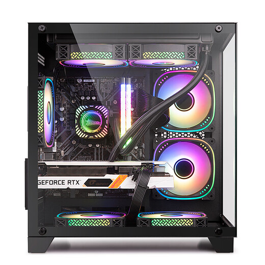 七彩虹（Colorful）海景房主机 i5 12600KF/RTX4060Ti 5060TI黑神话悟空电竞游戏设计办公电脑主机台式组装机 配三：12400F丨16G丨512G丨3050