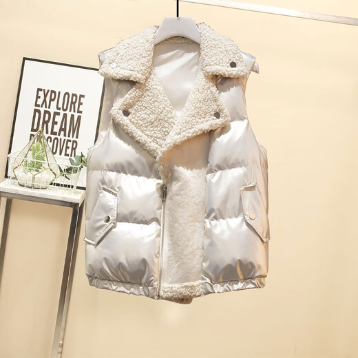 Lisaft Women's 2024 Autumn and Winter New Casual Sports Velvet Thickened Sweater Vest Three-piece Suit 9738# Black Three-piece Suit L