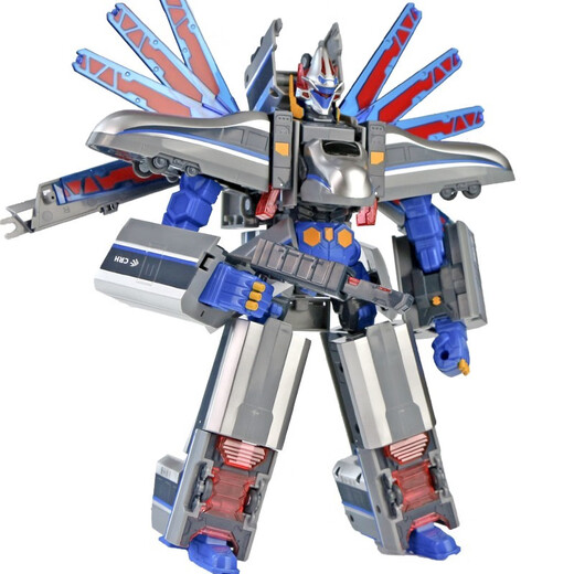 
Lingdong Creative (LDCX) train Superman quadruple Yutian Qinglong train high-speed train track deformation robot children's toy boy quadruple Yutian Qinglong + two-member Tianyan