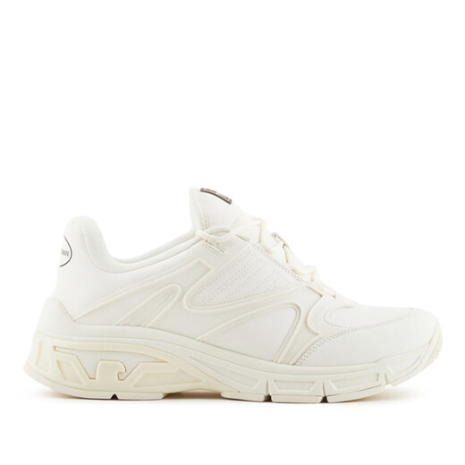 ARMANI/阿玛尼 EA 男士鹰标低帮休闲鞋 EM000017 AF10031 白色 U1105 42