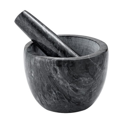 Onlycook marble garlic masher household stone mortar garlic mortar garlic mashed artifact mashing grinder mortar single