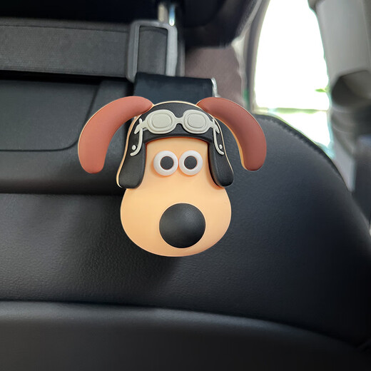 Digaren-Auto-Ornamente, Kopfhundauto-Sitzhaken 3D dreidimensionaler Rücksitz hinten Aufbewahrungshaken SN3897