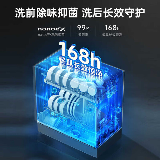 Panasonic (Panasonic) National Subsidy Desktop Dishwasher Third Generation K1Y Upgrade Model Smart Wash 80 High Temperature Sterilization Mother and Baby Household Independent 5 Sets K3Y K1Y Pro Third Generation Upgrade Model Upgraded AI Smart Washer