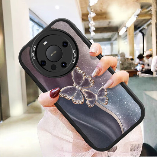 灏吉臻灏吉臻 适用华为Mate60新款手机壳Mate50Pro时尚40潮流30EPro网红 k679闪粉蝴蝶(紫色)+纳米软 华为Mate50Pro