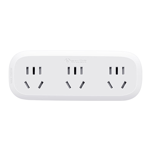 Bull socket converter plug wireless plug strip usb multi-function socket/one-turn multi-protection door/extension converter/suitable for bedroom and kitchen one-turn three|no switch 9330
