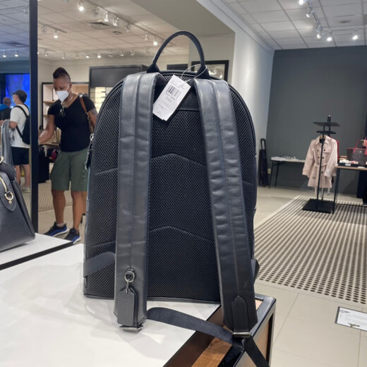 蔻驰（COACH）男士双肩包蔻驰书包16寸电脑包经典旅行包west 27363001 登山包烟灰迷彩C9735 美国直邮