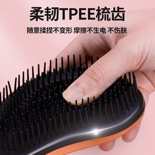 OUOETY dog comb Teddy comb special pet massage comb fluffy artifact small dog Bichon dog hair supplies rose gold