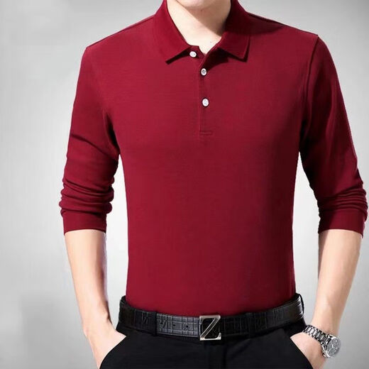 
Woodpecker long-sleeved T-shirt middle-aged men's spring and autumn solid color pocket tie tie tie shirt daddy top men 7003 models on cyan 175/92A Recommended 135-155Jin [Jin equals 0.5 kg]