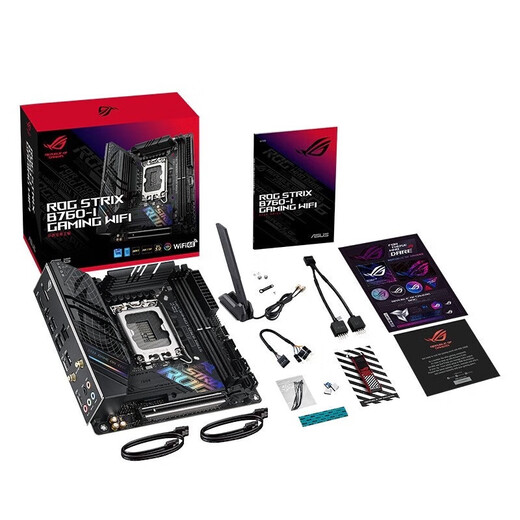 
Intel 14th generation Core CPU Asus B760 motherboard CPU set Board u set ROG B760-I GAMING WIFI D5 i3-14100 box