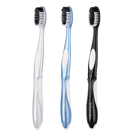 Diwang medium-hard bristle toothbrush for adults with broad head and large head for men, 3 independent packs to remove tooth stains and clean tobacco stains and tea stains in the mouth