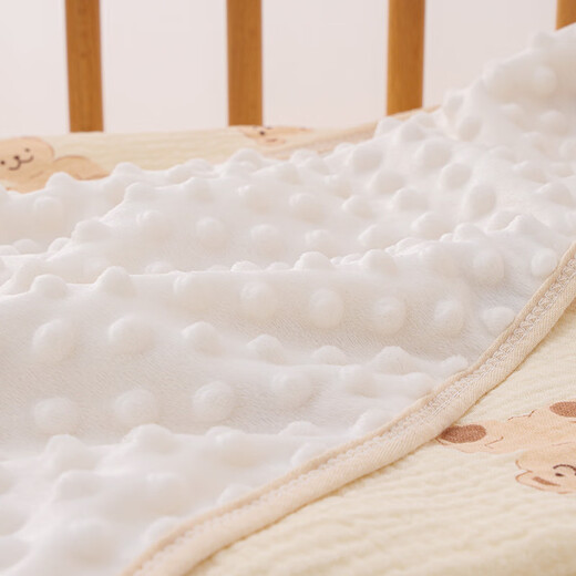 Cotton++ Beanie Blanket Baby Quilt Baby Children Beanie Quilt Kindergarten Nap Blanket Air Conditioner Spring Autumn Summer Cooling Quilt Four Seasons Class A Beanie Blanket Chubby Bear-Spring and Summer 110*100cm 0-6 years old